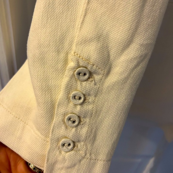 Free People Cream Blazer / Jacket oversized  M NWT - Picture 3 of 7